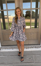 Load image into Gallery viewer, Valerie Pink &amp; Olive Long Sleeve Floral Dress
