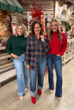 Load image into Gallery viewer, Lola Navy Tunic Flannel
