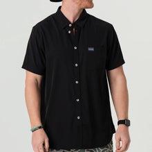 Load image into Gallery viewer, Performance Heather Black Button Up

