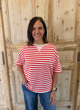 Load image into Gallery viewer, Cassie Red Stripe Top
