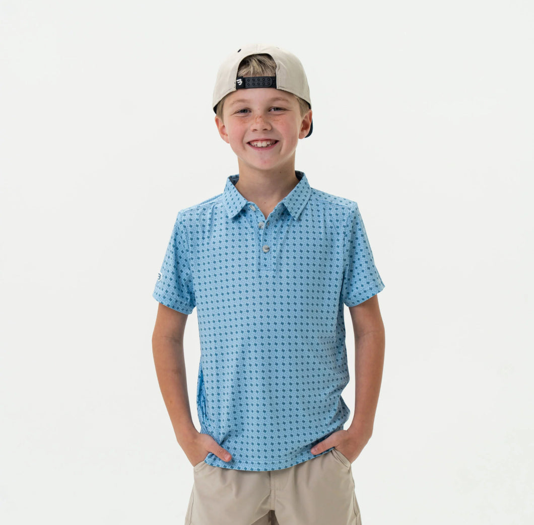 Youth Texas Light Blue Polo