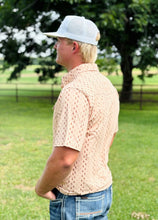 Load image into Gallery viewer, Cream Boots Pattern Western Pearl Snap
