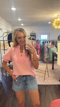 Load image into Gallery viewer, Pink &amp; Cream Stripe Top
