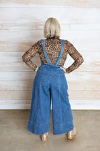 Load image into Gallery viewer, Denim Crisscross Jumpsuit
