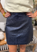 Load image into Gallery viewer, Navy Glitter Skirt

