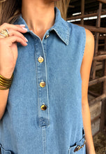 Load image into Gallery viewer, Bit Medium Wash Denim Dress
