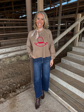 Load image into Gallery viewer, Hats Off Knit Taupe Sweater Top
