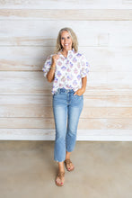Load image into Gallery viewer, Fancy Floral White Top
