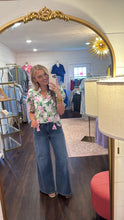 Load image into Gallery viewer, Medium Wash Dark Stitch Palazzo Judy Blue Jeans
