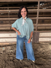Load image into Gallery viewer, Kendal Sage Green Checkered Top
