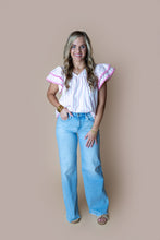 Load image into Gallery viewer, Mica Light Wash Wide Leg Vervet Jean
