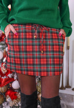 Load image into Gallery viewer, Red Christmas Paid Skort
