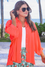 Load image into Gallery viewer, Sloane Neon Coral Button Down
