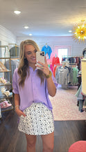 Load image into Gallery viewer, Sutton Lavender Button Top
