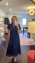 Load image into Gallery viewer, Reagan Navy Stylish Dress
