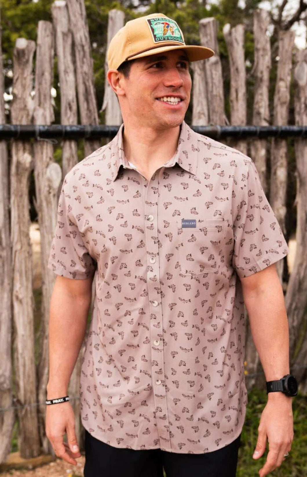Performance All Over Fish Button Up