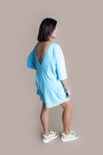 Load image into Gallery viewer, Sky Blue V Romper
