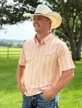 Load image into Gallery viewer, Cream Boots Pattern Western Pearl Snap
