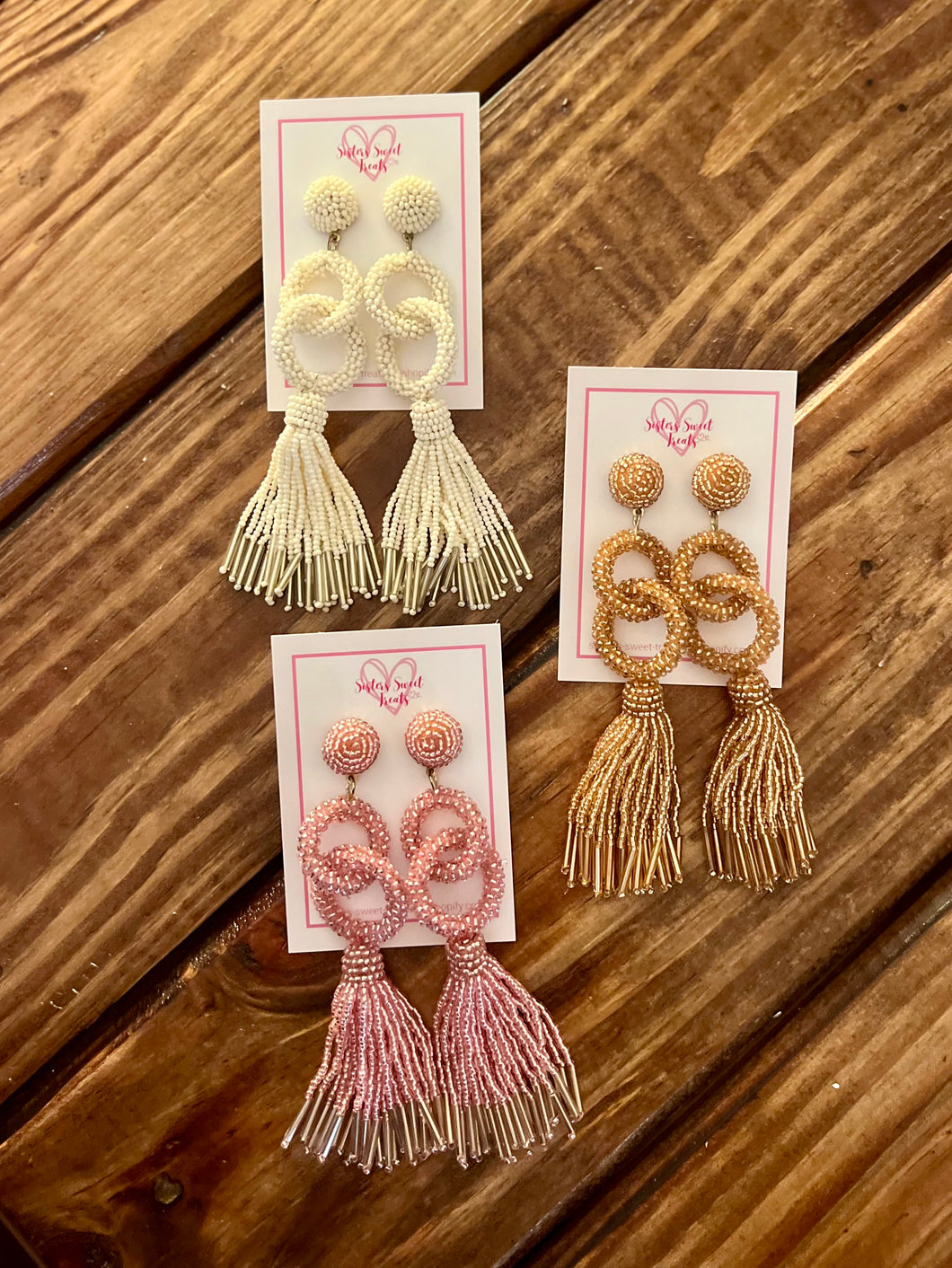 Double Stacked Fringe Earrings