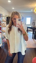 Load image into Gallery viewer, Lux Ice Blue Stripe Top
