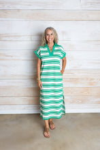 Load image into Gallery viewer, Everyday Stripe Green Dress
