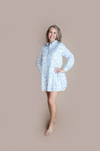 Load image into Gallery viewer, Blue Floral Vintage Dress
