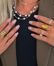 Load image into Gallery viewer, Gold Pearl Beaded Necklace
