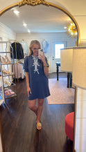 Load image into Gallery viewer, Bella Blue Bow Stripe Dress
