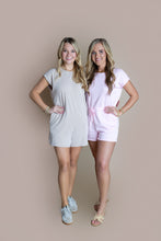 Load image into Gallery viewer, Soft Pink Short Sleeve Romper
