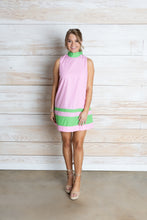 Load image into Gallery viewer, Sassy Pink &amp; Green Halter Dress
