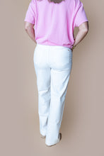 Load image into Gallery viewer, White Judy Blue Trouser Wide Jean
