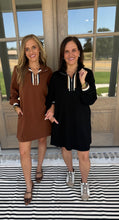 Load image into Gallery viewer, Karen Long Sleeve Black Dress
