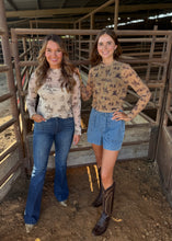 Load image into Gallery viewer, Ivory Bronc Sheer Top
