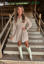 Load image into Gallery viewer, Coco &amp; Blue Pin Stripe Dress
