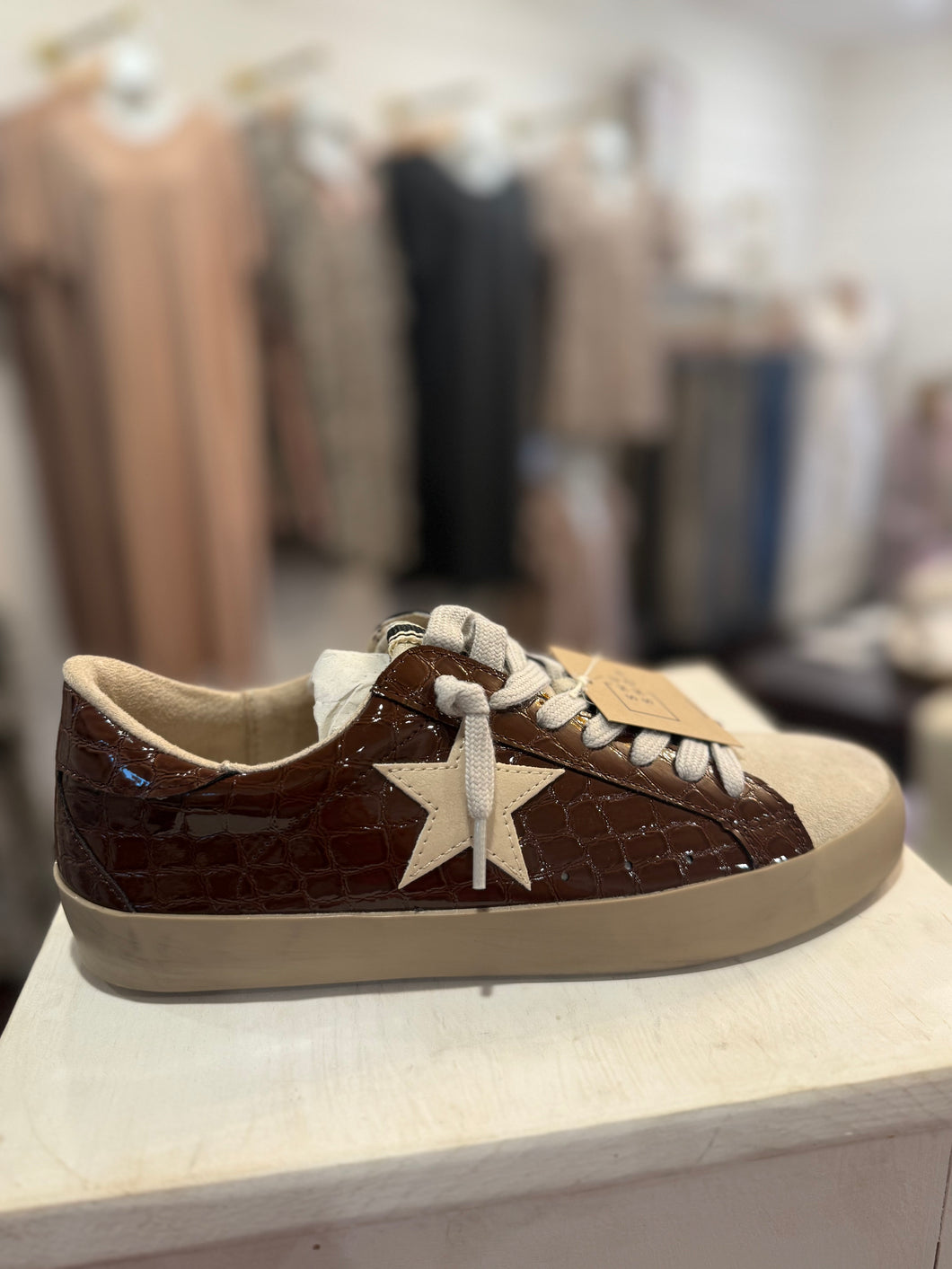Paula Brown Print Shu Shop Sneakers