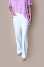 Load image into Gallery viewer, White Judy Blue Trouser Wide Jean
