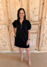 Load image into Gallery viewer, Lindsey Black Scalloped Everyday Dress
