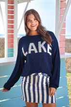 Load image into Gallery viewer, Nova Navy Striped Skirt

