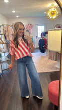 Load image into Gallery viewer, Cassie Red Stripe Top
