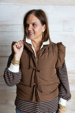 Load image into Gallery viewer, Chocolate Bow Vest
