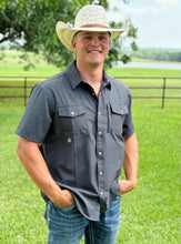 Load image into Gallery viewer, Black Pearl Snap Western Pocket Cowboy Fit
