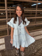 Load image into Gallery viewer, Daisy Denim Light Wash Dress
