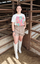 Load image into Gallery viewer, Taupe Leather Shorts
