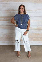 Load image into Gallery viewer, Denim Sweater Top
