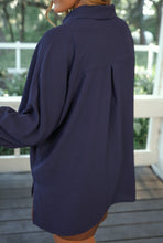 Load image into Gallery viewer, Sloan Navy Oversized Top
