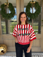Load image into Gallery viewer, Merry Everything Red Sweater Top
