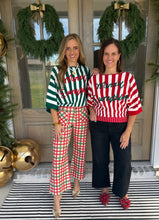 Load image into Gallery viewer, Merry Everything Green Sweater Top
