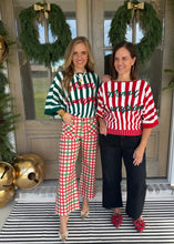 Load image into Gallery viewer, Merry Everything Green Sweater Top
