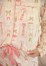 Load image into Gallery viewer, Bows &amp; Bubbly Pajama Set
