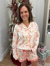 Load image into Gallery viewer, Bows &amp; Bubbly Pajama Set
